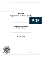 AZDPS Complaint and Discipline Manual