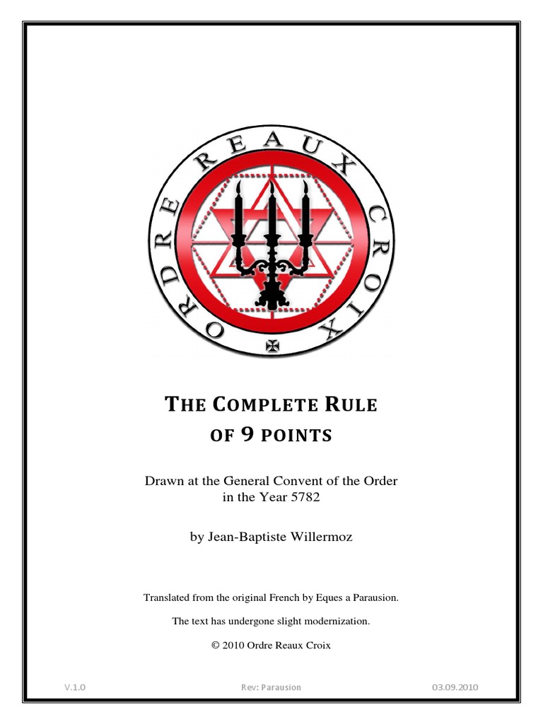 Rule-Of-The Order-In-9-Points-English PDF | PDF | Sacred | Oath