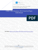 Chemistry 2014 Unsolved Paper Delhi Board PDF