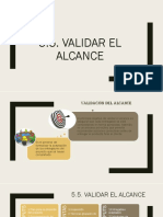 Validar y Controlar El Alcance