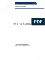 DVDRipFactory Help