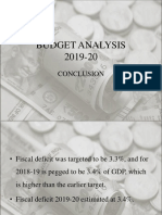 Conclusion Budget Analysis Final