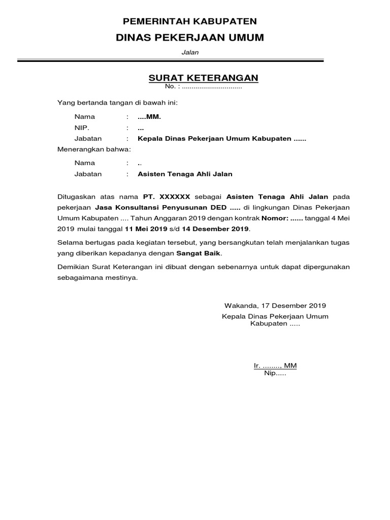 Contoh Referensi Kerja | PDF