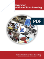 Framework For Recognition of Prior Learning