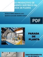 Proceso Productivo de Mantenimiento Eléctrico en Parada de