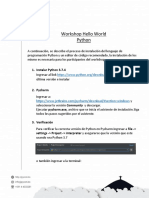 Workshop Python - Hello World
