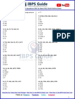 Expected Wrong Series Questions PDF For IBPS PO and Clerk Prelims 2019
