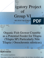 Investigatory Project (Tilapia Feed)