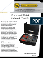 Komatsu PPC04 Hydraulic Test Kit Hi04