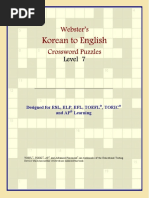Philip M. Parker Websters Korean To English Crossword Puzzles ...