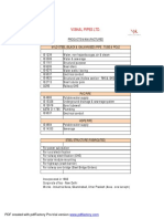 Product List - Vishal Pipes Ltd. - 7.5.19