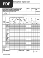 Monthly Employment Utilization Report