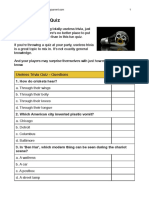 Useless Trivia Quiz PDF