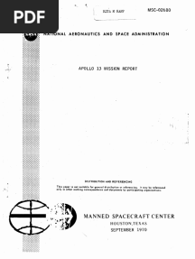 Apollo 13 Mission Report