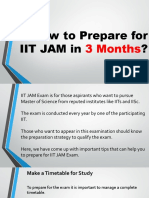 How To Prepare For IIT JAM in 3 Months? Preparation Tips