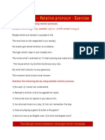 Exercise - Relative Prounoun-2 PDF