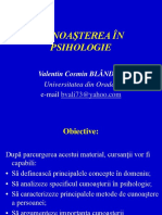 Curs 2-3 - Cunoasterea Psihologica PDF