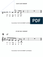 Easy Easy Bebop Examples