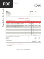 Translation Invoice Template v3