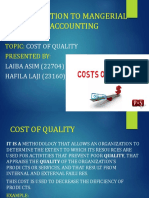 Cost of Quality