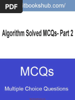 Algorithm Solved Mcqs Part II