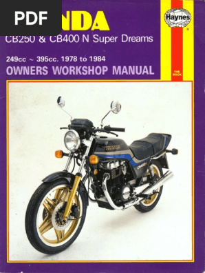 Honda CB 250 400 N Superdreams 78 A 84 Service Manual PDF | PDF