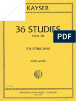 36 Studies for String Bass by Kayser