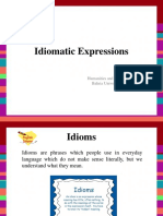 Lecture 2 Idiomatic Expressions