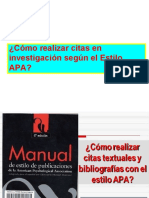 SESION N° 03A - COMO REALIZAR CITAS EN INVESTIGACIONES SEGUN EL ESTILO APA