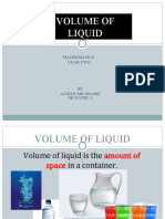 Volume of Liquid: Mathematics Year Two