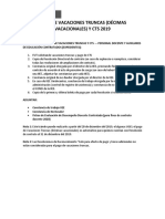 Requisitos Vaciones Truncas Formatos Constancia No Deudor Const. Trabajo Ficha de Evl. Referencial - Ugel - Chucuito