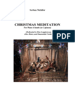 Serban Nichifor: Christmas Meditation For Piano 4-Hands