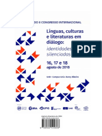 Anais Do II Congresso Internacional Línguas, Culturas e Literaturas em Diálogo PDF