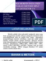 Mendeteksi Morfin Pada Urin Menggunakan Metode HPLC Dengan