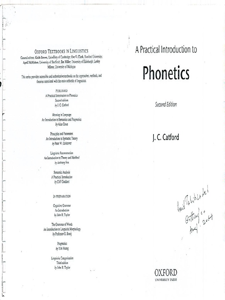 A Practical Introduction To Phonetics PDF | PDF