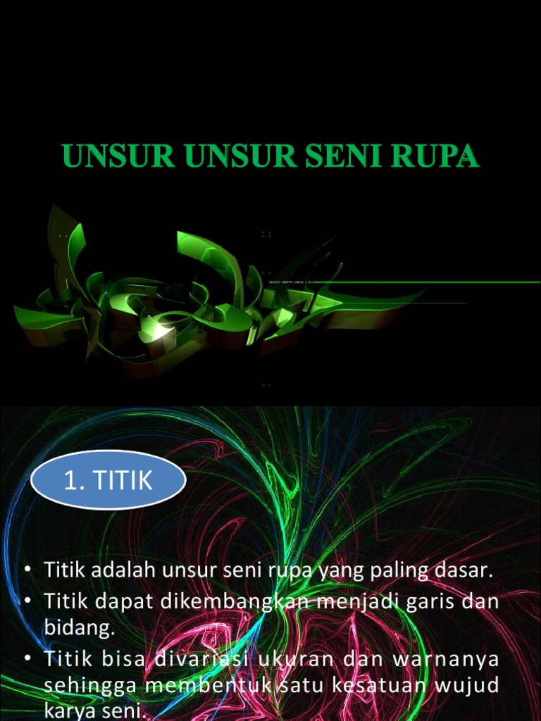 Unsur Dasar Seni Rupa dan Fungsinya | PDF