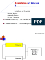 Customer of Services (Chapter 4) : Expectations