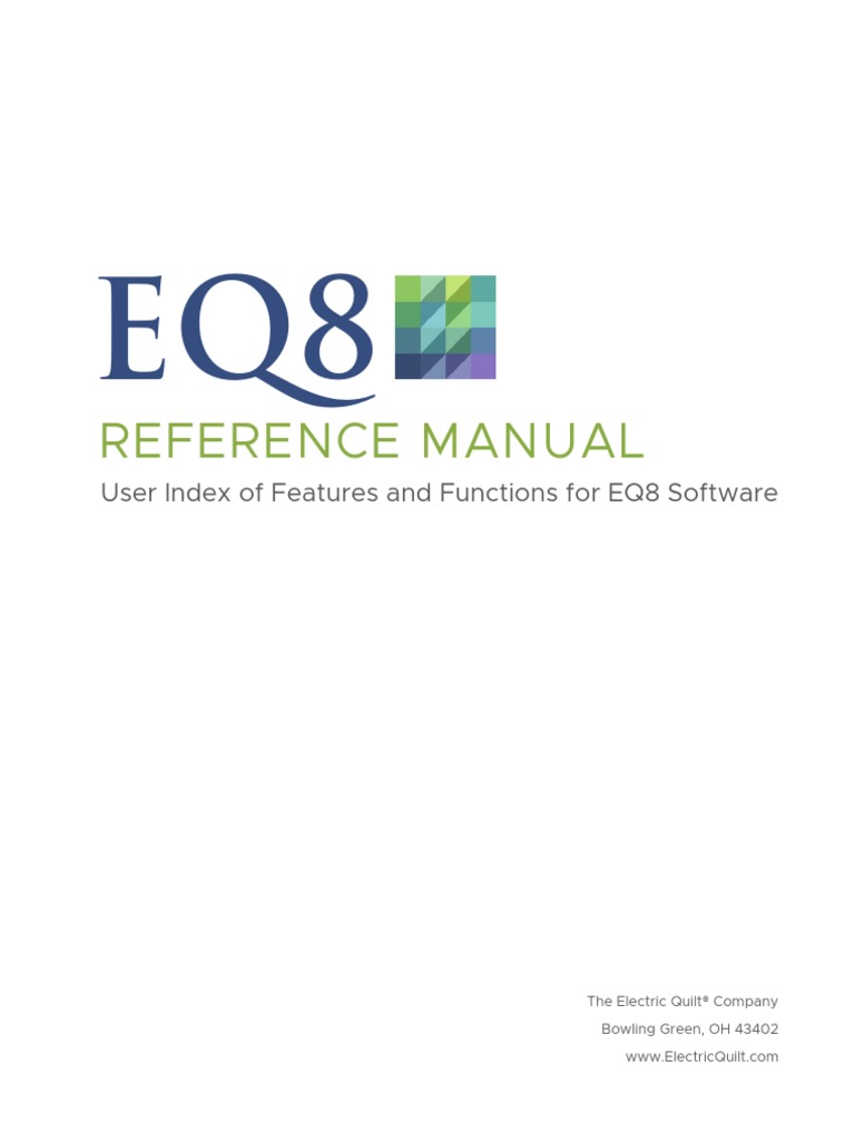 Eq8 Reference Manual PDF | PDF | License | Computer File