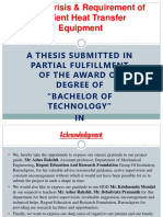 Energy Crisis & Requirement of Efficient Heat Transfer