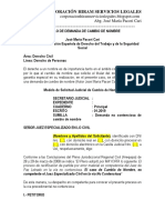 Modelo Demanda Cambio Nombre - Autor José María Pacori Cari