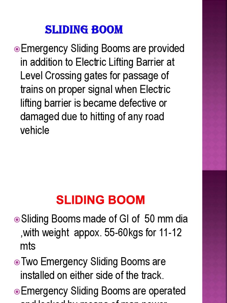 Sliding Boom | PDF