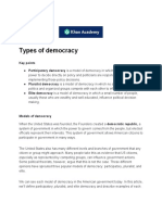 Types of Democracy