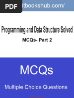 Programming and Data Structure Solved MCQs Part 2 Book