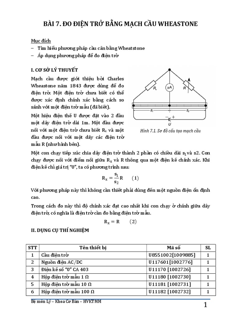 Đo Điện Trở Bằng Phương Pháp Cầu Wheatstone - Hướng Dẫn Chi Tiết Từ A Đến Z