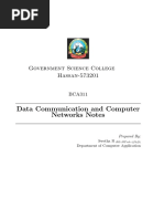 Data Communication Computer Networks Notes BCA PDF