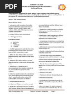 (Gordon College) Auditing Theory - Part 1