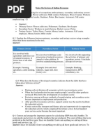 Notes On Sectors of Indian Economy Updated (12.8.19)