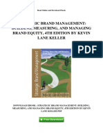 Strategic Brand Management Building Measuring and Managing Brand Equity 4th Edition by Kevin Lane Keller