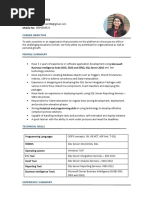 Monica Sharma - MSBI - Resume