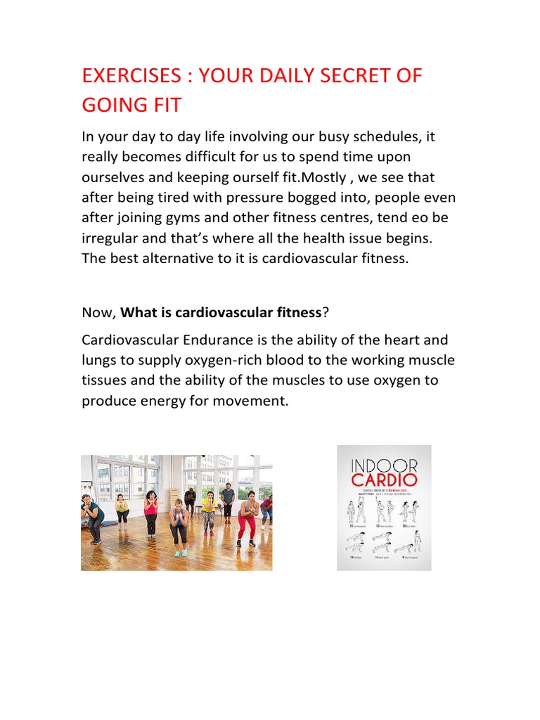 Cardio Exercises | PDF | High Intensity Interval Training | Physical ...